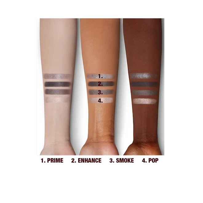 Палетка тіней Charlotte Tilbury LUXURY PALETTE THE ROCK CHICK Silver Eyeshadow Palette with Grey & Charcoal Shades